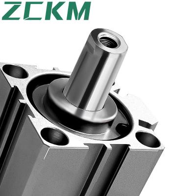 China Industry ZCKM Brand 32 Diameter SDA Series Compact Cylinder Acting Thin Type Double Air Adjustable Pneumatic Standard Cylinder for sale