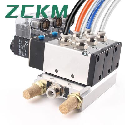 China Connect Pneumatic Valve Solenoid Valve Base 100 200M 300M 400M Bus Board 4V110-06 210-08 310-10 410 for sale