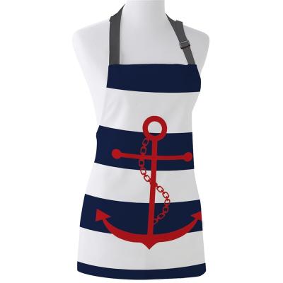 China Reusable Ready To Use Striped Dentist Apron For Office for sale