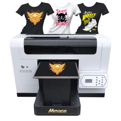 China Garment Shops A3 T-shirt DTG Printer Textile Direct To Garment Printing Machine UV Flatbed Printer for sale