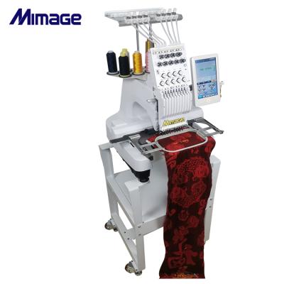 China Cheapest Single Head Mimage Monogram Machine Automated Embroidery Hat/T-shirt/Flat/3D/Towel/Leather/Jacket Embroidery Machine For Sale for sale