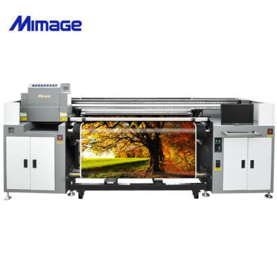 China High Quality 1800mm/6 Feet Hybrid Metal UV LED Printer Roll To Roll Printing Machine With Flat Bed for sale