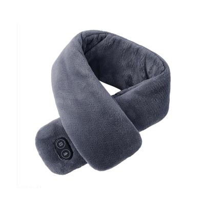 China Wholesale High Quality Usb Gray Color Heated Velvet Neck Scarf For Winter for sale