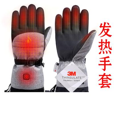 China Fleece Wholesale Customized Good Quality Ski Motorcycle Heated Gloves Usb for sale