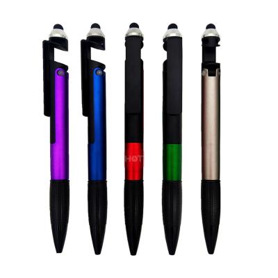 China Promo Multifunciton 4 in1 Lighting LED Writing Gift iPad Active Tablet Touch Screen Stylus Pen For Android Phone for sale