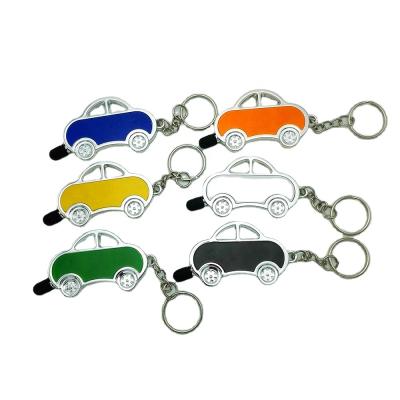 China Promotional Unique Cartoon Novelty Gift Cartoon Car Shape Stylus Pen With Key Chain for sale