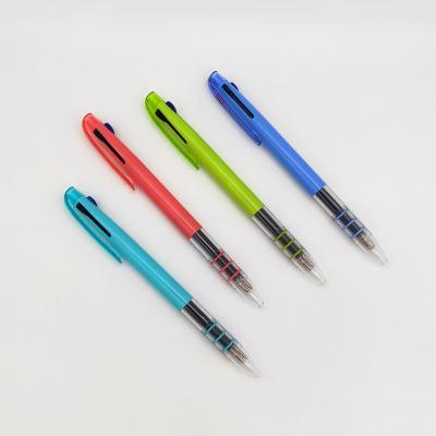 China Promotional pen 3 in 1 multi color plasitc promotional ballpoint pen name pens logo custom for sale