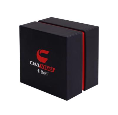 China Packaging Boxes Recyclable Custom Logo Electronics Hard Lid And Base Cardboard Paper Box for sale