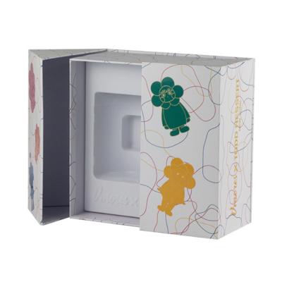 China Recyclable White Cardboard Customized Paper Two Layers Box Double Opened Cosmetic Jewelry Gift Wine Boxes Electronic Packaging Boxes for sale