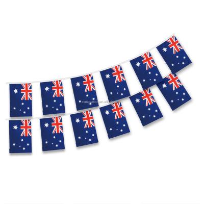 China Education Party Decorations Bunting Custom Australian Flags Country Flags Indoor / Outdoor National Flag Factory for sale