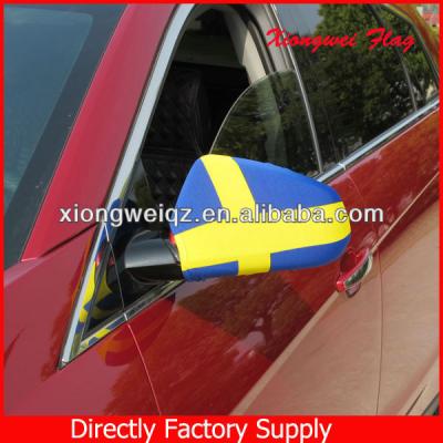 China Car Mirror Cover Sweden National Flag Car Mirror Cover for sale