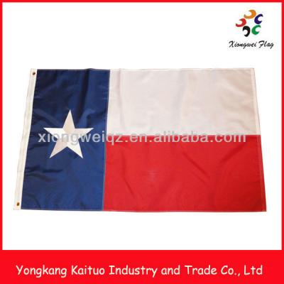 China 3X5feet Hanging Embroidered Texas State Flag National Flag Oxford Cloth Body Hanging Wrap Around National Flag for sale