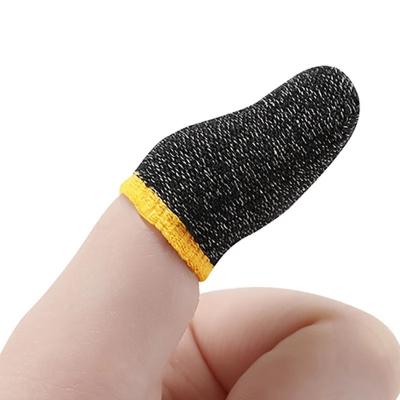 China Wholesale Anti-slip Moving Finger Cradles Anti-sweat Silver Fiber Mobile Finger Sleeves Touch Screen Finger Cradles for sale