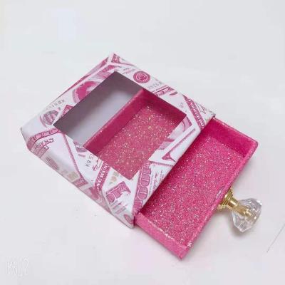 China Recycled materials wholesale different color eyelash packaging box dollar design eyelash box press on nails packaging box for sale