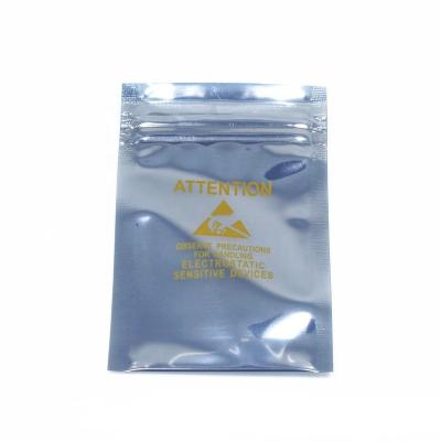 China CPP/PET ESD Moistureproof Printed Static Bag Zip Lock Anti Protecting Zipper 4-Bag Printing Moistureproof Antistatic Bag Different Sizes for sale