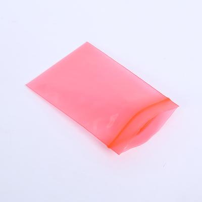 China Anti Static ESD PE Zipper Bag Red Lock Moisture Proof Zipper Bag Different Sizes Anti Static Moisture Proof Bag for sale