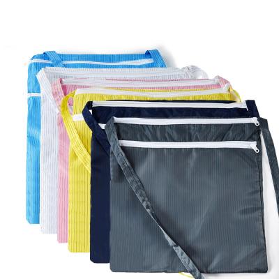 China ANTISTATIC Wholesale Anti Static Cloth Bag Clean Room ESD Cloth Bag ESD Cloth Shoes Cloth Packing Bag for sale