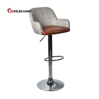 China Cancel Two Color PU Leather Cover Upholstered Bar Stool for sale