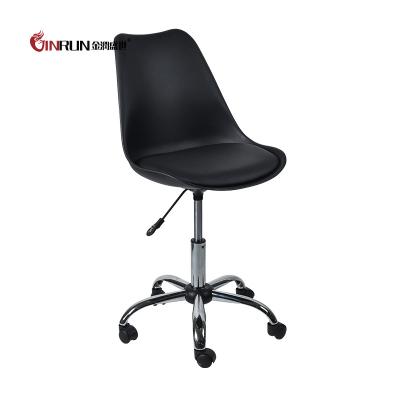 China Null Modern Plastic Dining Chair With Metal Base for sale