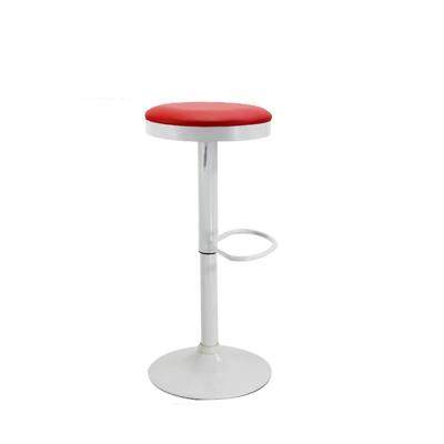 China Good Aftermarket Regular Chair China Unique Design Fixed Red Bar Stools for sale