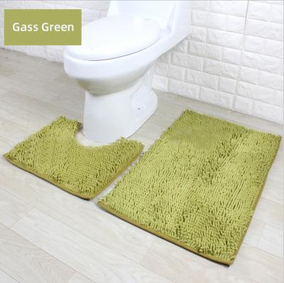 China Washable Microfiber Bathroom Blankets Set Ultra Soft Non Slip And Absorbent Chenille Bath Cover, Toilet Covers Plush Bath Mat For Tub Shower for sale