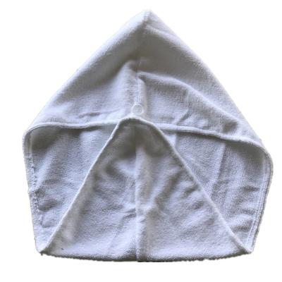 China QUICK DRY Promotional Item White Microfiber Hair Towel Wrap Turban for sale