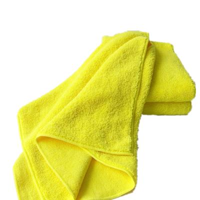 China Yellow Bulk Edge QUICK DRY Overlock Plush Microfiber Fabric for sale