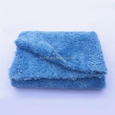 China QUICK DRY polish cut thick plush microfiber car wash cloth towel, car microfiber towel for sale