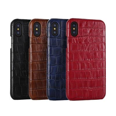 China HS-PC08 Anti-Fall Genuine Genuine Leather Phone Case Mobile Phone Accessories Case For Apples Phone XR/XS Plus for sale