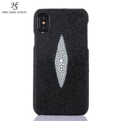 China Genuine Stingray Stingray HS-PC02 Exotic Stingray Leather Phone Case/Cover For Phone Wholesale for sale