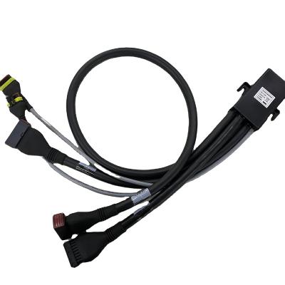 China Custom Automotive ECU Connector Motorcycle Female And Male Waterproof Wiring Harness for sale