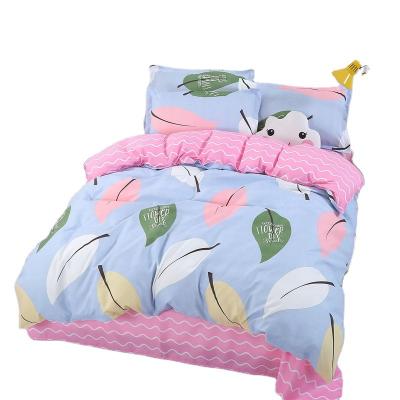 China Anti-Static Aloe Vera Cotton Duvet Cover Set Printed 100% Cotton Bedding Set With Zipper Closure For Kids for sale