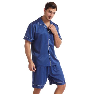 China QUICK DRY man night wear silk pajamas pajamas shorts pants summer fall home adult sleepwear costom for sale