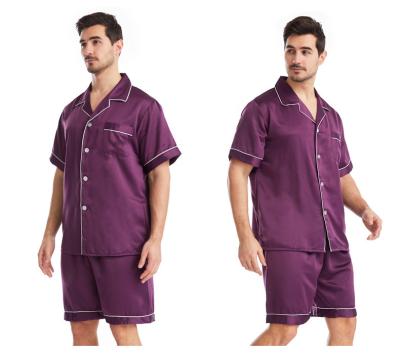 China 100% Polyester HomeClothes Cotton Pajamas Men's Pajamas Home Clothes Set QUICK DRY New Style Lovers Couples Sleepwear for sale