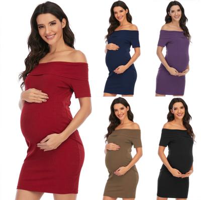 China Latest Maternity QUICK DRY Women And Fashionable Sexy Maternity Dresses Nursing Pregnant Dress Night Dress for sale