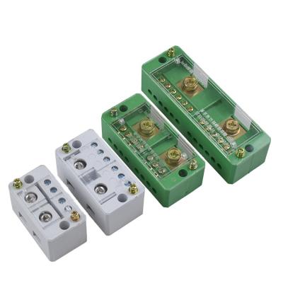 China Terminal Block Fj6 Double Row Electronic Terminal Block Screw Type Waterproof Junction Box for sale