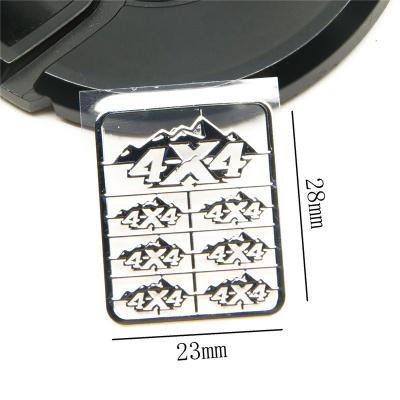 China Good Quality 4X4 Model Durable Car Alloy Metal Sticker For 1/10 SCX10 AXIAL for sale