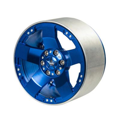 China Durable 35mm 2.2 Inch 2.2 Inch Metal Alloy Wheel Rim Beadlock Wheel Hub For TRX-4 Thicker Axial Appearance 90018 1/10 Off Road RC Car Parts for sale