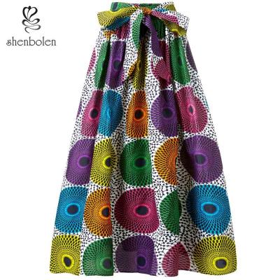 China Polyester Design Long Summer For Girls Hot Selling Skirts With African for sale