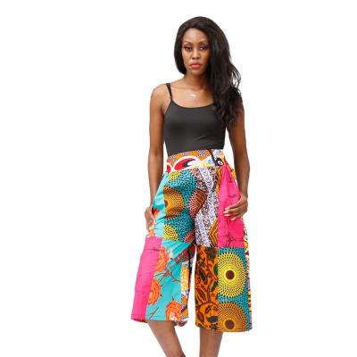 China Casual Hot Selling 2022 African Wholesale Shorts Women Summer Print Cotton Short Pants for sale