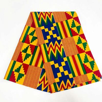 China Hot sale kente fabric fashion wax fabric 100% cotton african fabric anti-static for sale