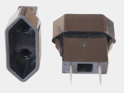 China 2 europäische elektrische Sockel Pin, europäische Stecker Wechselstroms und Behälter zu verkaufen