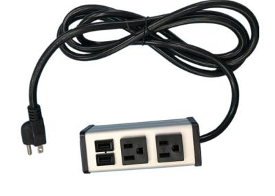 중국 USB 충전기 2를 가진 Mountable 2가지의 방법 소켓 힘 지구는 5V 2.1A/5V 1.0A를 향합니다 판매용