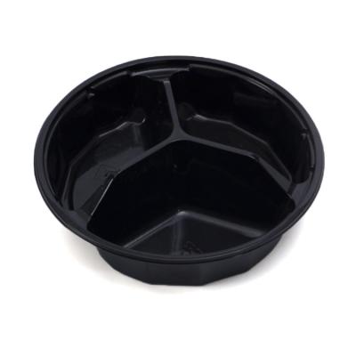 China High Quality Biodegradable Round Catering Salad Disposable Plastic Food Containers With Lids for sale