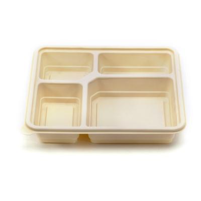 China Wholesale Biodegradable Safe Square Cornstarch Food Disposable Plastic Bowl for sale