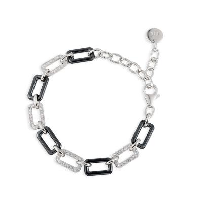 China CLASSIC Fashion Simple Design 925 Sterling Silver Cubic Zirconia Bracelet for Girls for sale