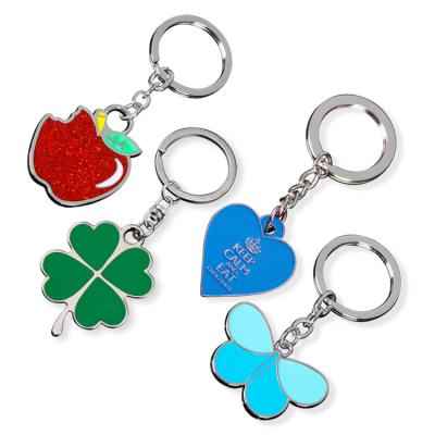 China Custom Made Key Chain Eco-Friendly Metal Key Chains Personality Metal Keyring Ring Custom Logo Metal Keyring for sale