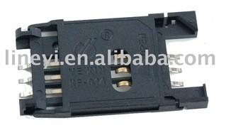 Κίνα KF014 6 συνδετήρες καρτών ABS 500VDC ISO9001 SIM καρφιτσών προς πώληση