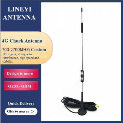 China De Antennes van SMAJFME 2700MHz 4G, 5dbi-Zuignapantenne Te koop