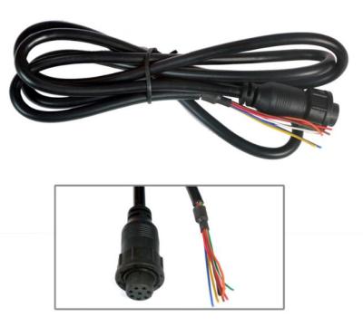 China 8pin waterproof connector Z108 series 2464 24awg PVC wires with heat shrink tube rov cable assemblies for sale